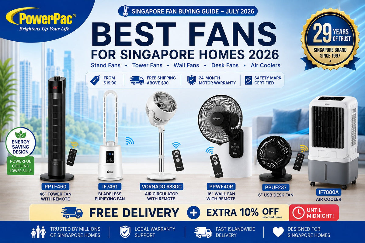 Best Fans Singapore 2026 — PowerPac Complete Buying Guide