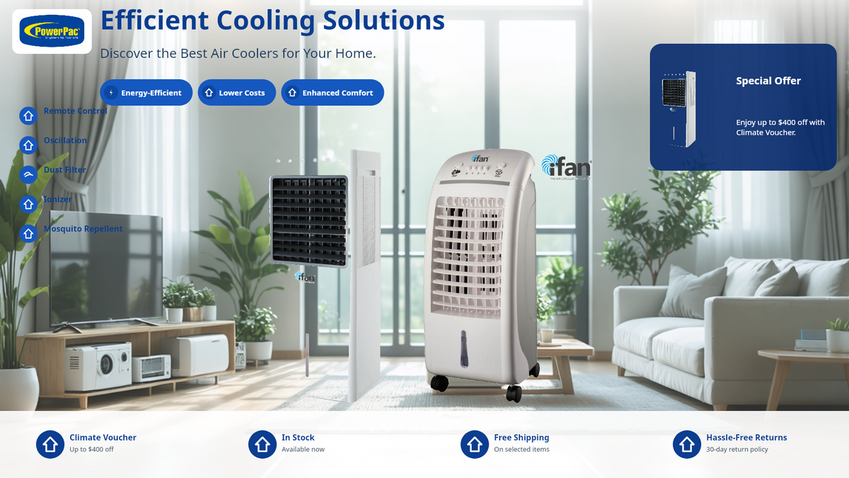 Best Air Coolers Singapore 2026 — PowerPac Buying Guide
