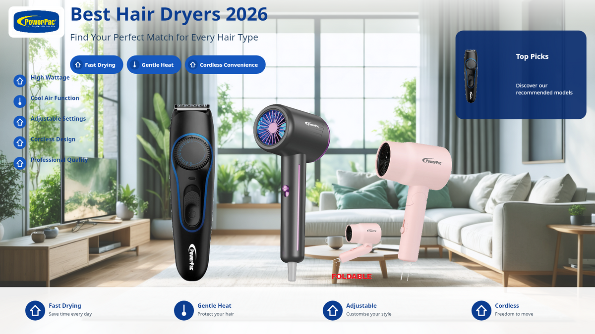 Best Hair Dryers & Styling Tools Singapore 2026 — PowerPac Guide