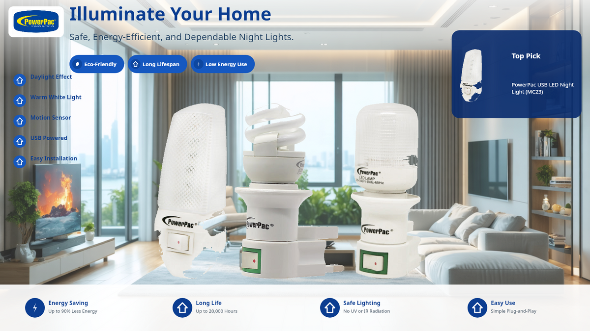 Best LED Night Lights Singapore 2026 — PowerPac Buying Guide