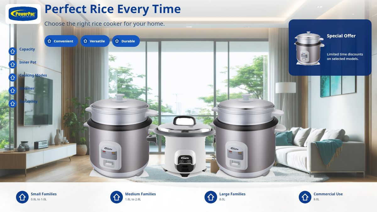 Best Rice Cookers Singapore 2026 — PowerPac Buying Guide