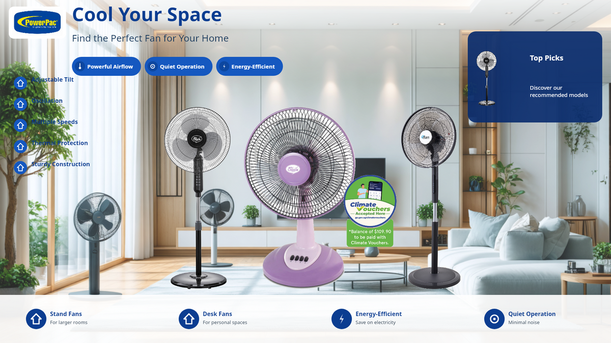 Best Stand & Desk Fans Singapore 2026 — PowerPac Buying Guide