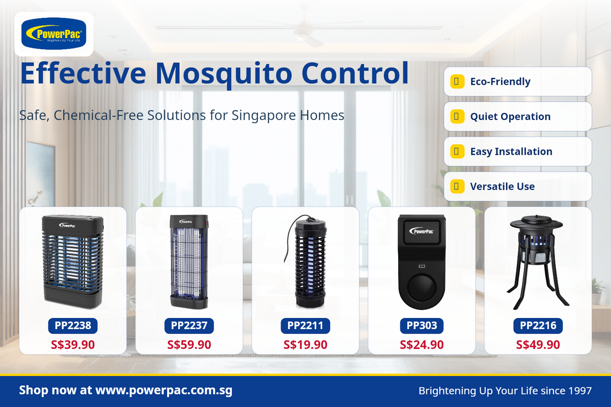 Chemical-Free Mosquito Control Singapore 2026 — PowerPac Buying Guide